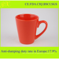 Wholesale Glaze V-Shape Ceramic Mug with Handle for Coffee